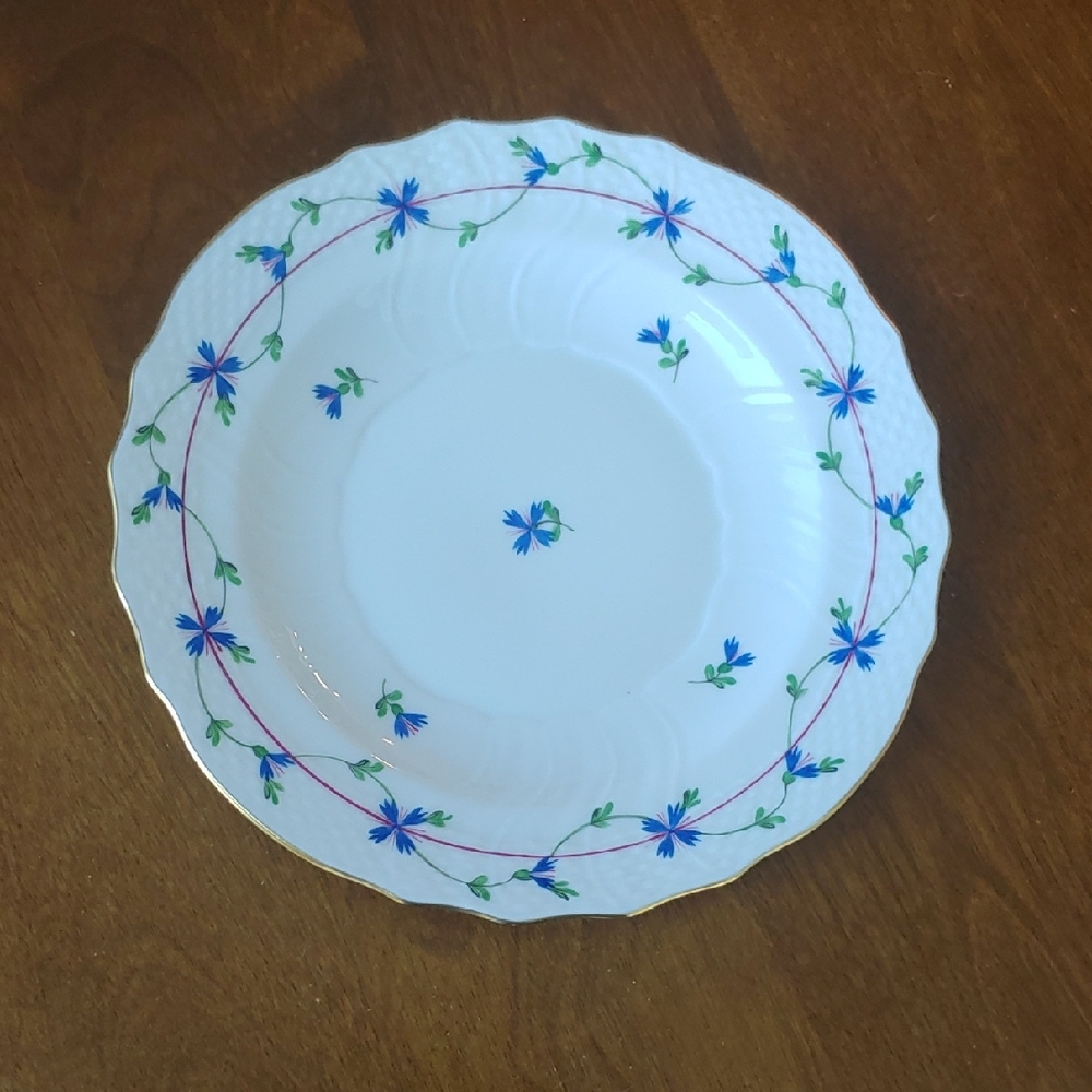 Herend Blue Garland Salad/Dessert Plate